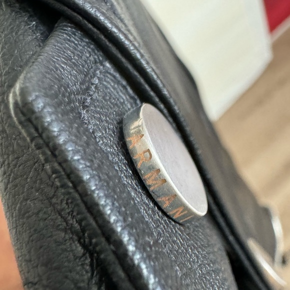 Armani Exchange faux leather black biker jacket, Size Small New With Tags - Picture 9 of 13